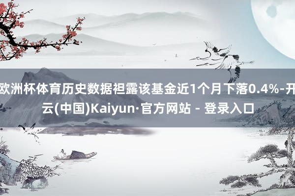 欧洲杯体育历史数据袒露该基金近1个月下落0.4%-开云(中国)Kaiyun·官方网站 - 登录入口